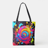 Rainbow Paint Splash Tasche (Rückseite)