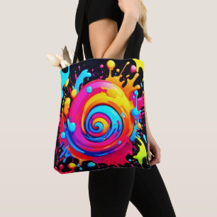 Rainbow Paint Splash Tasche