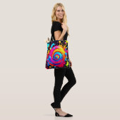 Rainbow Paint Splash Tasche (Am Model)
