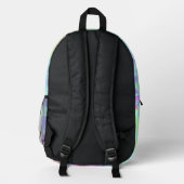 Rainbow Paint Spritzer Bedruckter Rucksack (Rückseite)