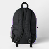 Rainbow Paint Spritzer Bedruckter Rucksack (Rückseite)
