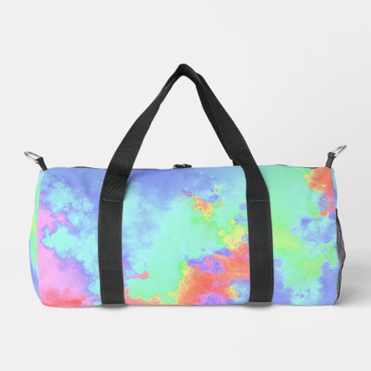 Rainbow Paint Spritzer Duffle Bag (Vorderseite)