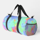 Rainbow Paint Spritzer Duffle Bag (Rechte Ecke)