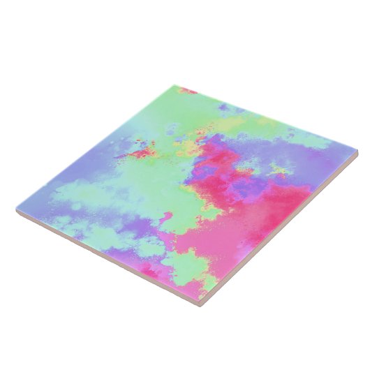 Rainbow Paint Spritzer Effect Fliese (Seite)