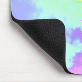 Rainbow Paint Spritzer Effekt Rosa grün Mousepad (Ecke)