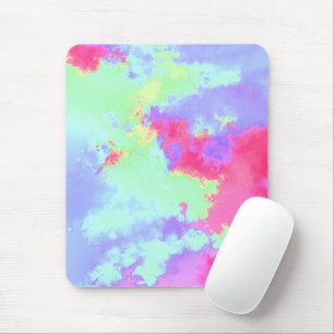 Rainbow Paint Spritzer Effekt Rosa grün Mousepad
