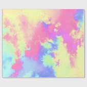 Rainbow Paint Spritzer Geschenkpapier (Flach)