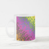 Rainbow Paint Spritzer Hippie Earth Tones Abstrakt Mattglastasse (Links)