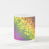 Rainbow Paint Spritzer Hippie Earth Tones Abstrakt Mattglastasse (Mittel)