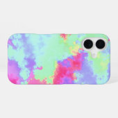 Rainbow Paint Spritzer iPhone 16 Fall Hülle (Rückseite (Horizontal))