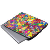Rainbow Paint Spritzer Laptopschutzhülle (Vorne Knopf)