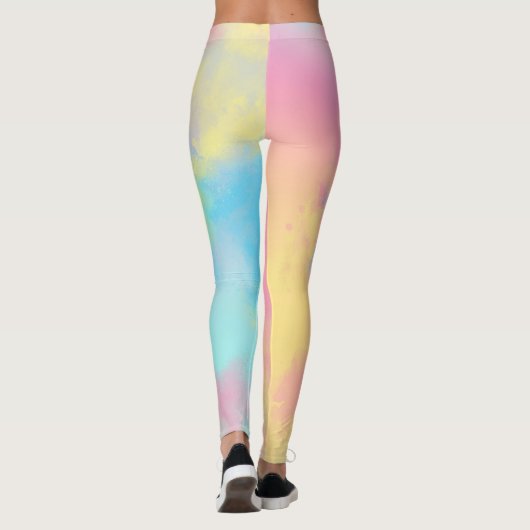 Rainbow Paint Spritzer Leggings (Rückseite)