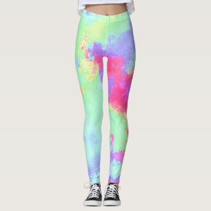 Rainbow Paint Spritzer Leggings