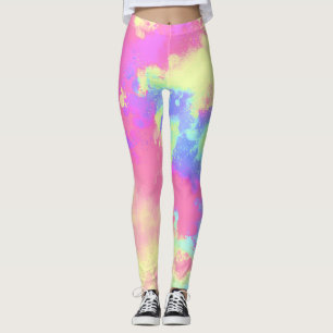Rainbow Paint Spritzer Leggings