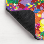 Rainbow Paint Spritzer Mousepad (Ecke)