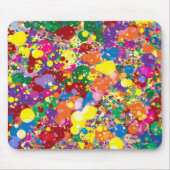 Rainbow Paint Spritzer Mousepad (Vorne)