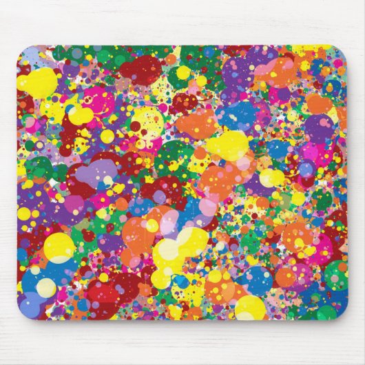 Rainbow Paint Spritzer Mousepad (Vorne)