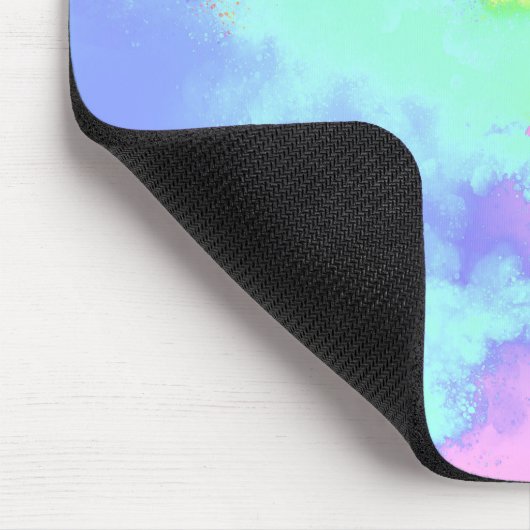 Rainbow Paint Spritzer Mousepad (Ecke)