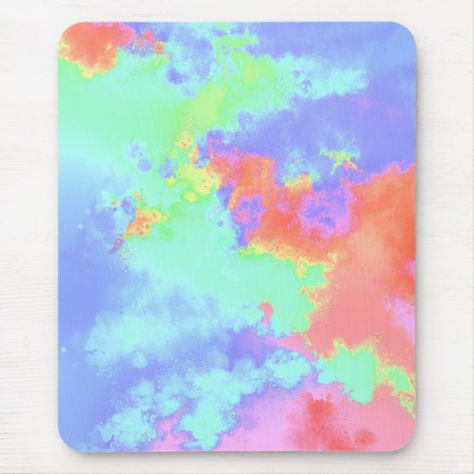 Rainbow Paint Spritzer Mousepad (Vorne)