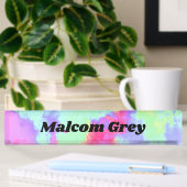 Rainbow Paint Spritzer Namensplakette