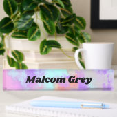 Rainbow Paint Spritzer Namensplakette