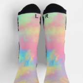 Rainbow Paint Spritzer Socken (Oben)