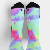 Rainbow Paint Spritzer Socken (Oben)