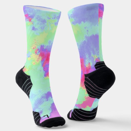 Rainbow Paint Spritzer Socken (Gewinkelt)