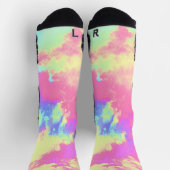 Rainbow Paint Spritzer Socken (Oben)