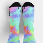 Rainbow Paint Spritzer Socken (Oben)