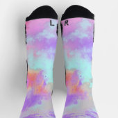 Rainbow Paint Spritzer Socken (Oben)
