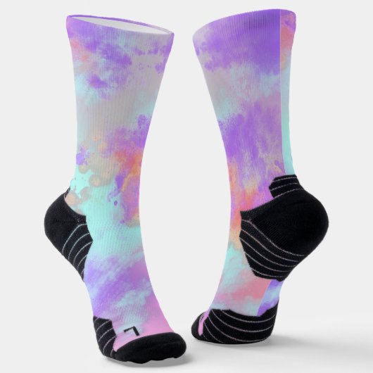 Rainbow Paint Spritzer Socken (Gewinkelt)