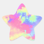 Rainbow Paint Spritzer Star Aufkleber (Vorderseite)