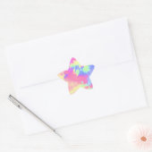 Rainbow Paint Spritzer Star Aufkleber (Umschlag)