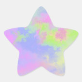Rainbow Paint Spritzer Star Aufkleber (Vorderseite)