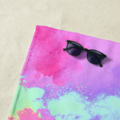 Rainbow Paint Spritzer Strandtuch (Beispiel)