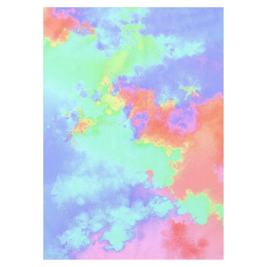 Rainbow Paint Spritzer Tableclout Tischdecke (Vorderseite)