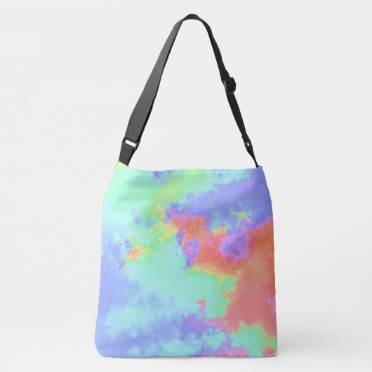Rainbow Paint Spritzer Tragetaschen Mit Langen Trägern (Rückseite)