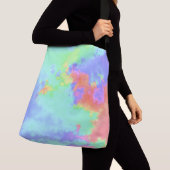 Rainbow Paint Spritzer Tragetaschen Mit Langen Trägern (Von Nahem)