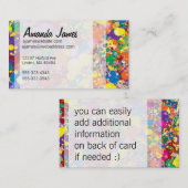 Rainbow Paint Spritzer Visitenkarte (Vorne/Hinten)