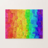 Rainbow Paint Strokes Puzzle (Horizontal)