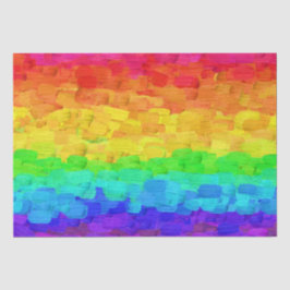 Rainbow Paint Strokes Seidenpapier