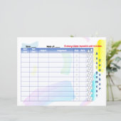 Rainbow Paint Student Assigner Tracker (Stehend Vorderseite)
