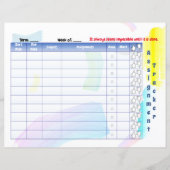 Rainbow Paint Student Assigner Tracker (Vorderseite)