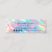 Rainbow Paint Swash Logo mit Ihrem benutzerdefinie Mini Visitenkarte (Rückseite)