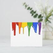RAINBOW-PAINT-TREIBUNGEN -.pnng Postkarte (Stehend Vorderseite)
