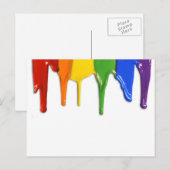 RAINBOW-PAINT-TREIBUNGEN -.pnng Postkarte (Vorne/Hinten)