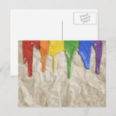 RAINBOW-PAINT-TREIBUNGEN —.pnng Postkarte (Vorne/Hinten)