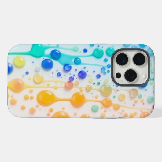 Rainbow Paint Tropfen Phone Case iPhone Hülle (Rückseite (Horizontal))