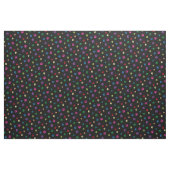 Rainbow Painted Paw Prints on Black Stoff (Yard (91,4 cm))